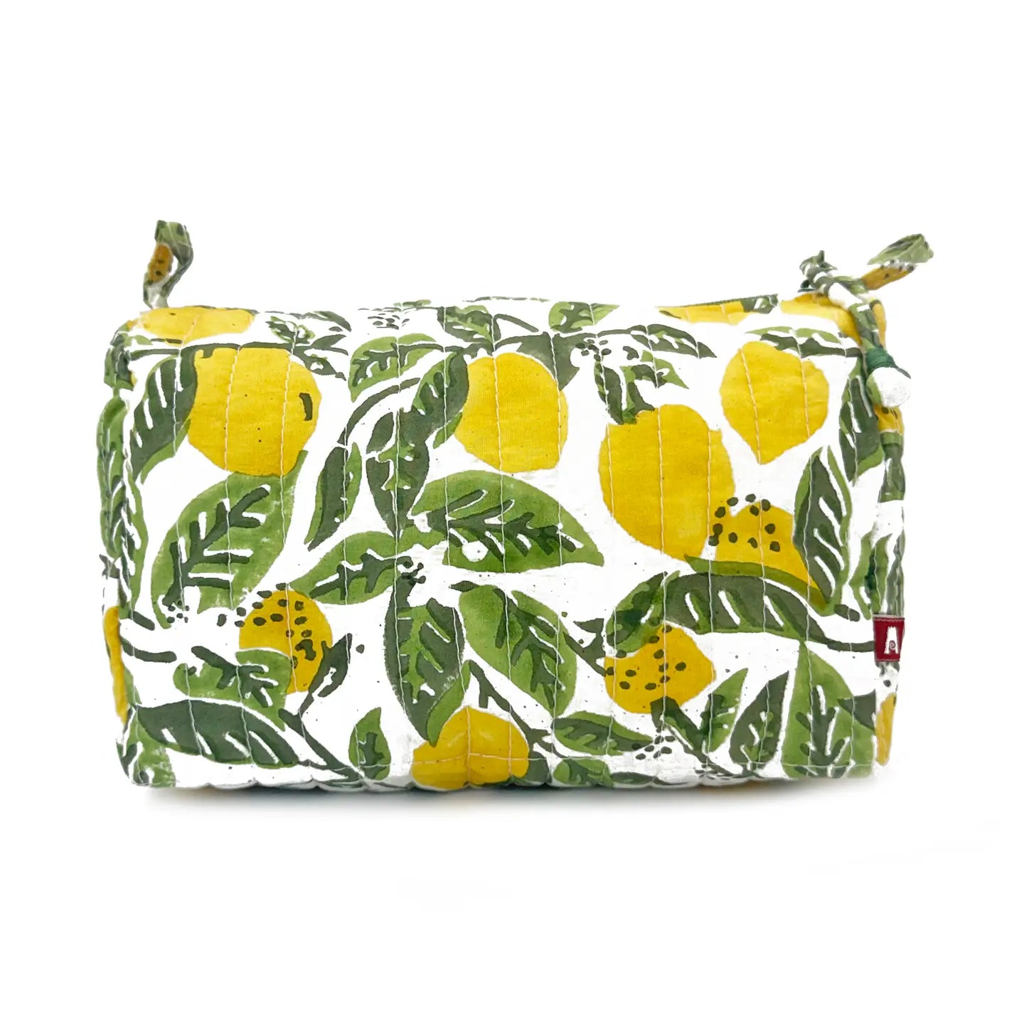 Lemon Grove Block Printed Medium Travel Kit