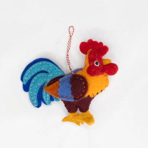 Ornament - Rooster with Big Tail