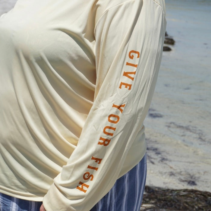 Light Yellow Fishing Shirt - A4 Cooling Performance Long Sleeve