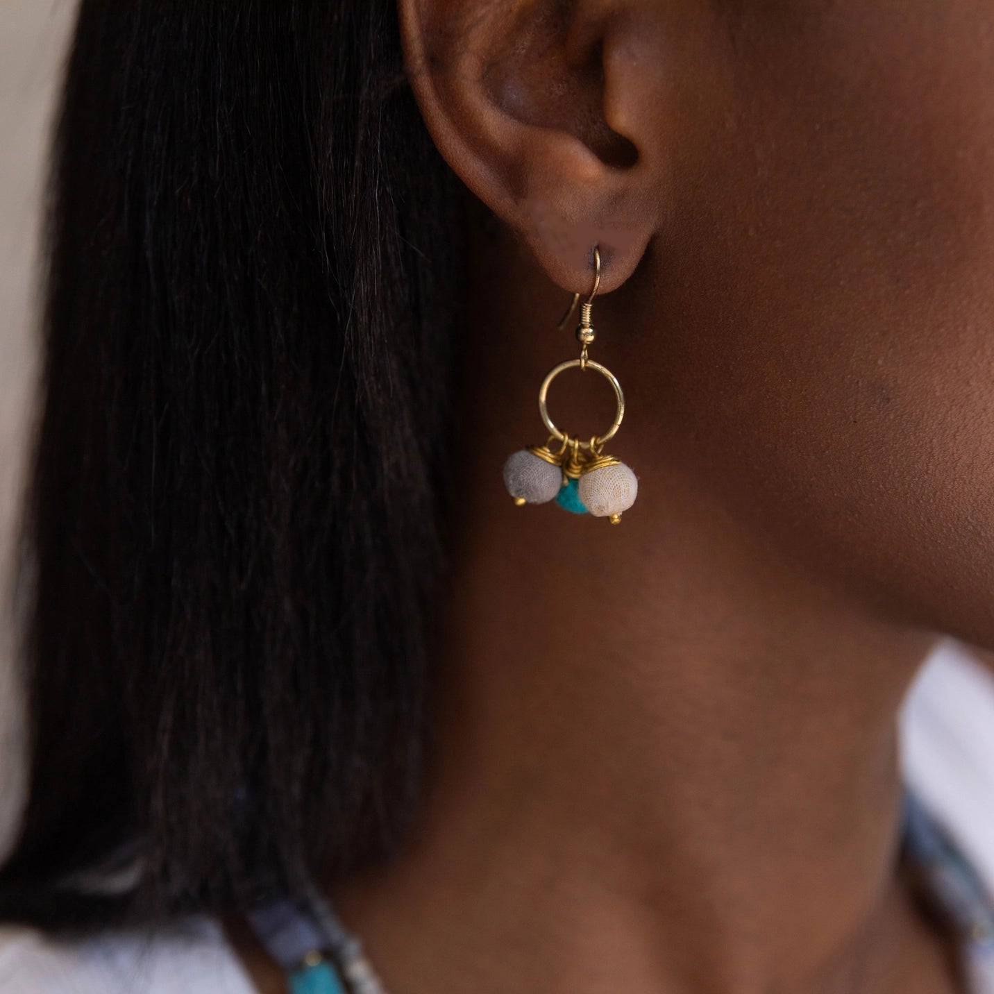 Kantha Aasha Monochrome Earrings