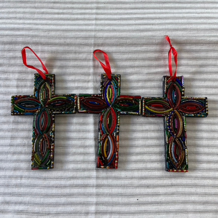 Recycled Glass Cross