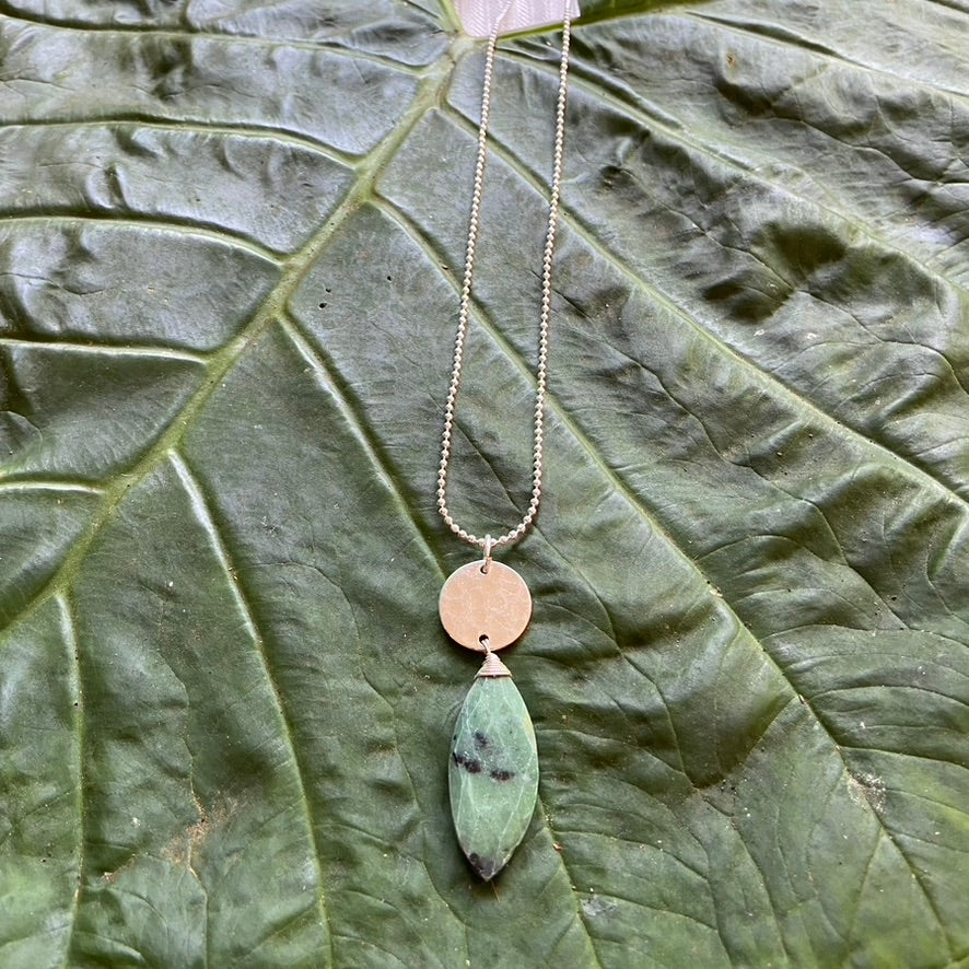 Ruby Ziosite Necklace