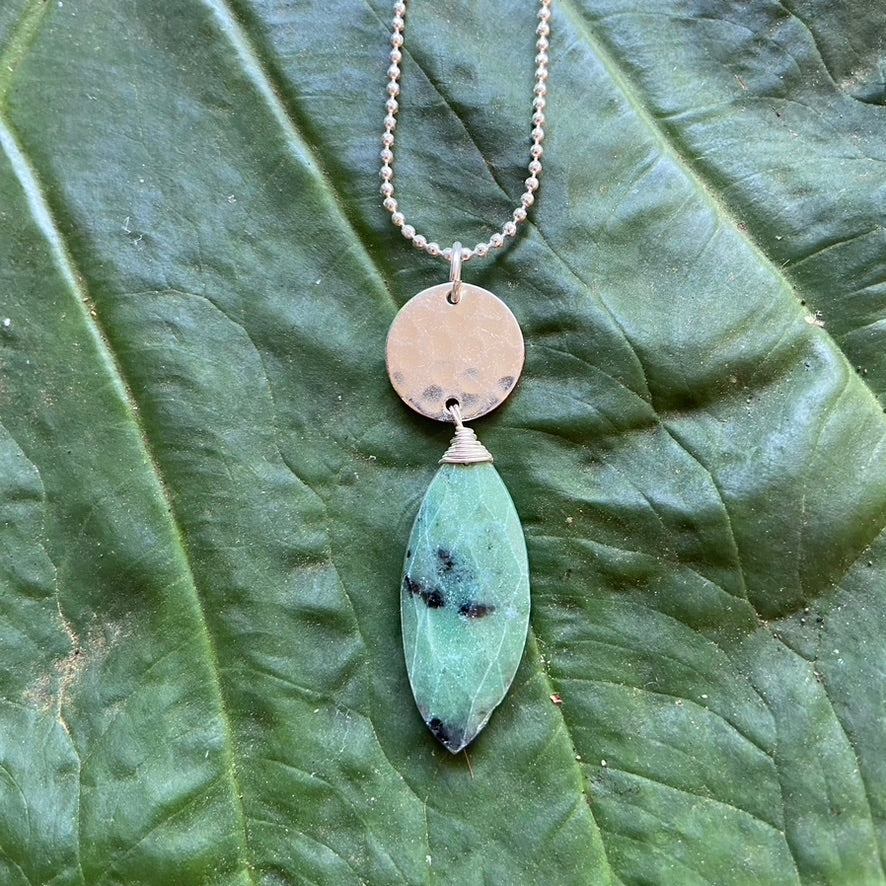 Ruby Ziosite Necklace