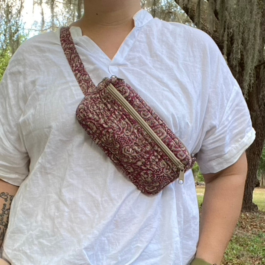 Kantha Linear Sling Bag