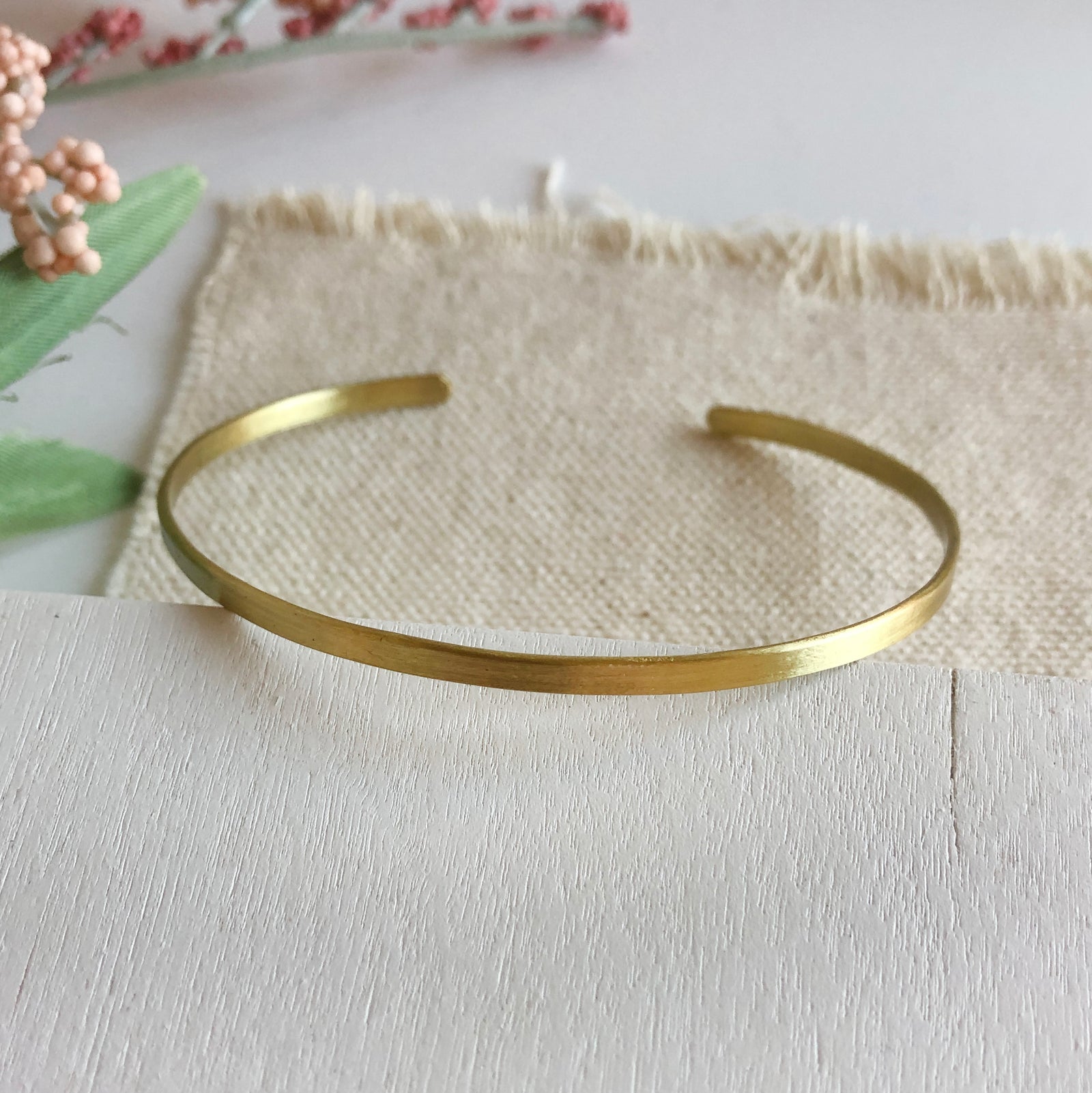 Simple Band Cuff- Sliver and Gold
