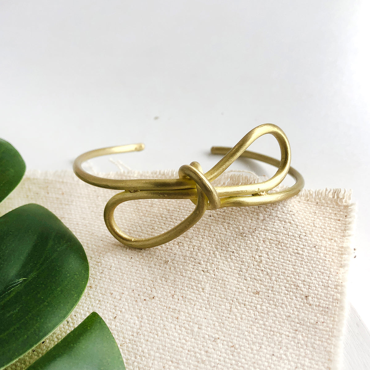 Sculptural Bow Cuff - Sliver and Gold