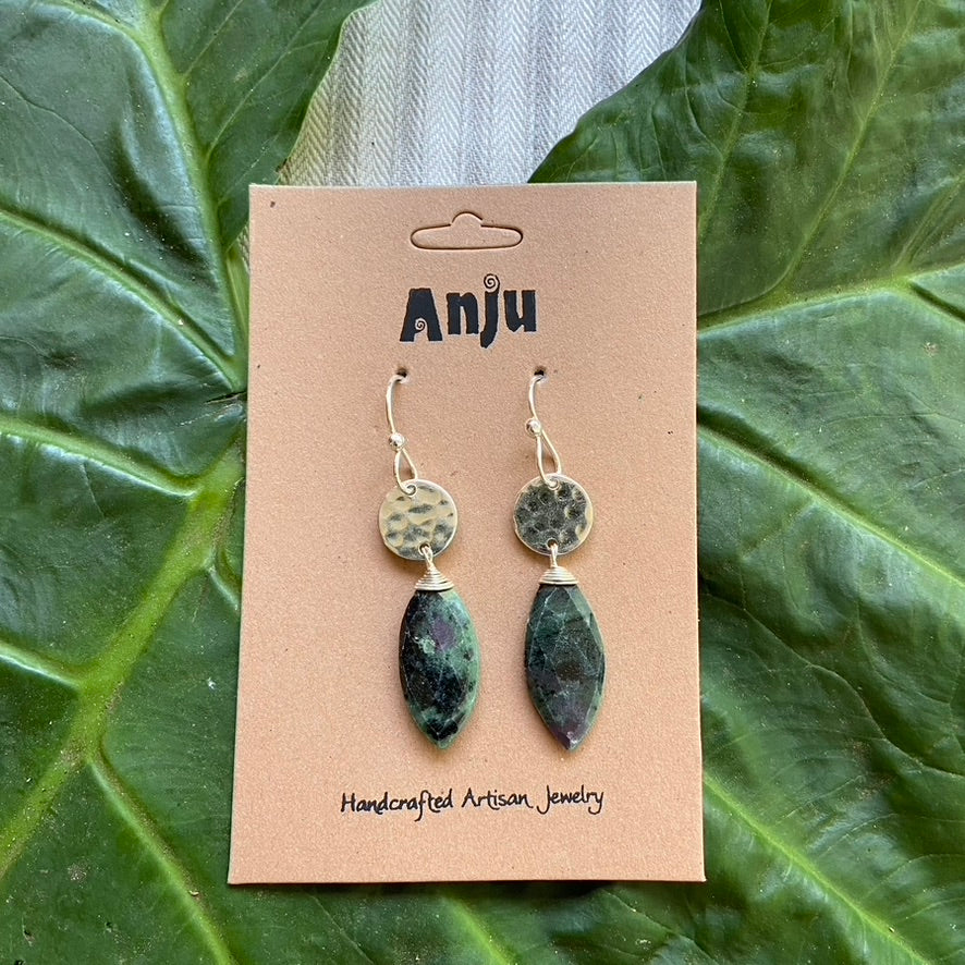 Ruby Ziosite Earrings