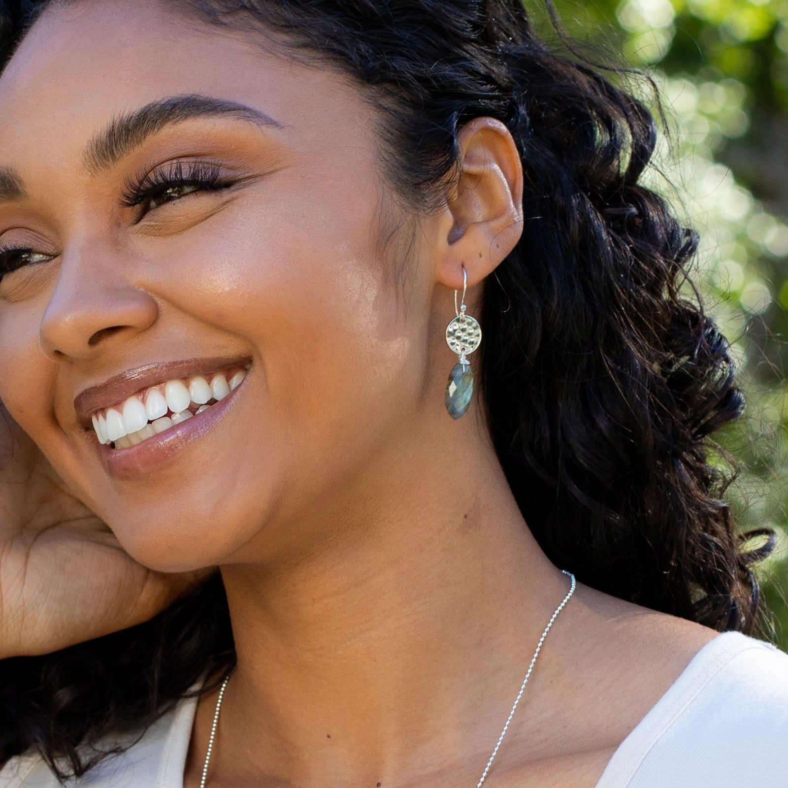 Labradorite Akriti Earrings