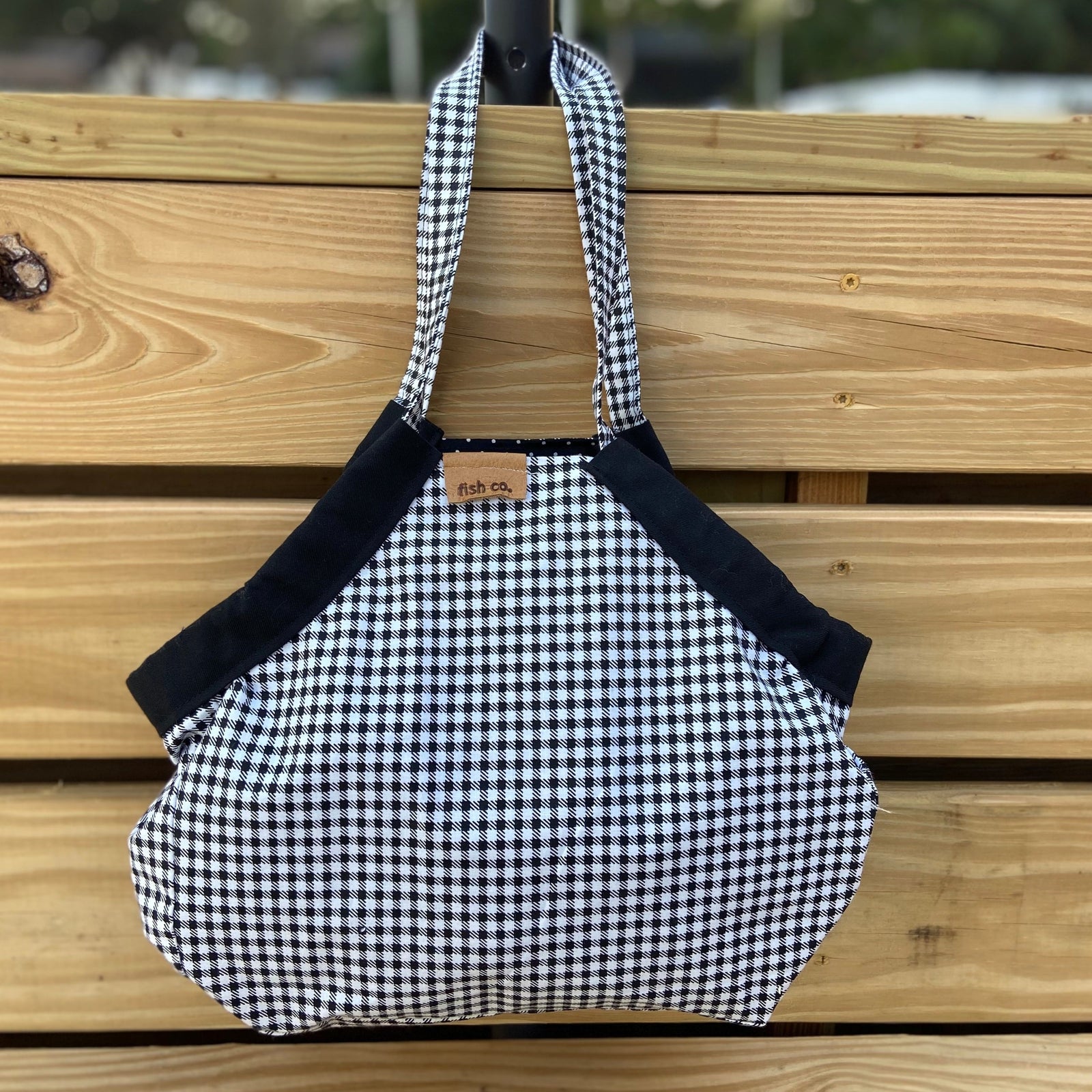 Mini Samaki - Black and White Houndstooth
