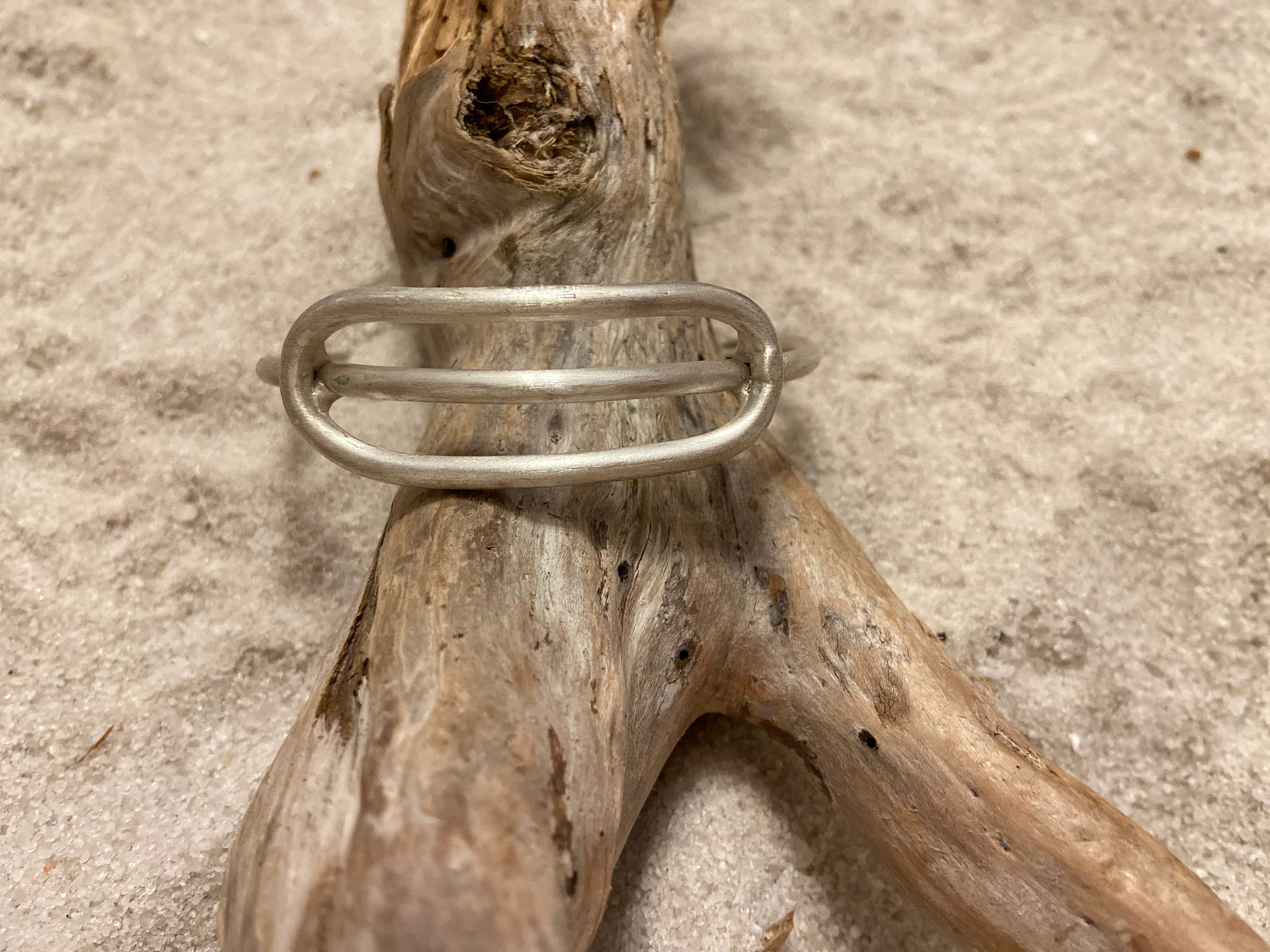 Silver Matte Metallic Cuff