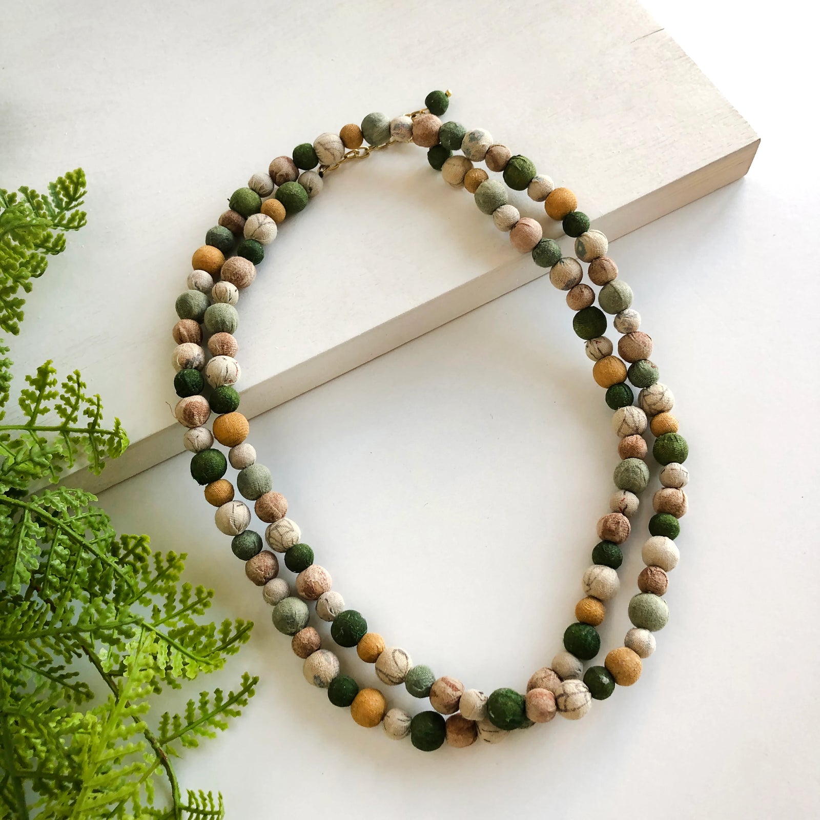 World Finds Kantha Terai Necklace