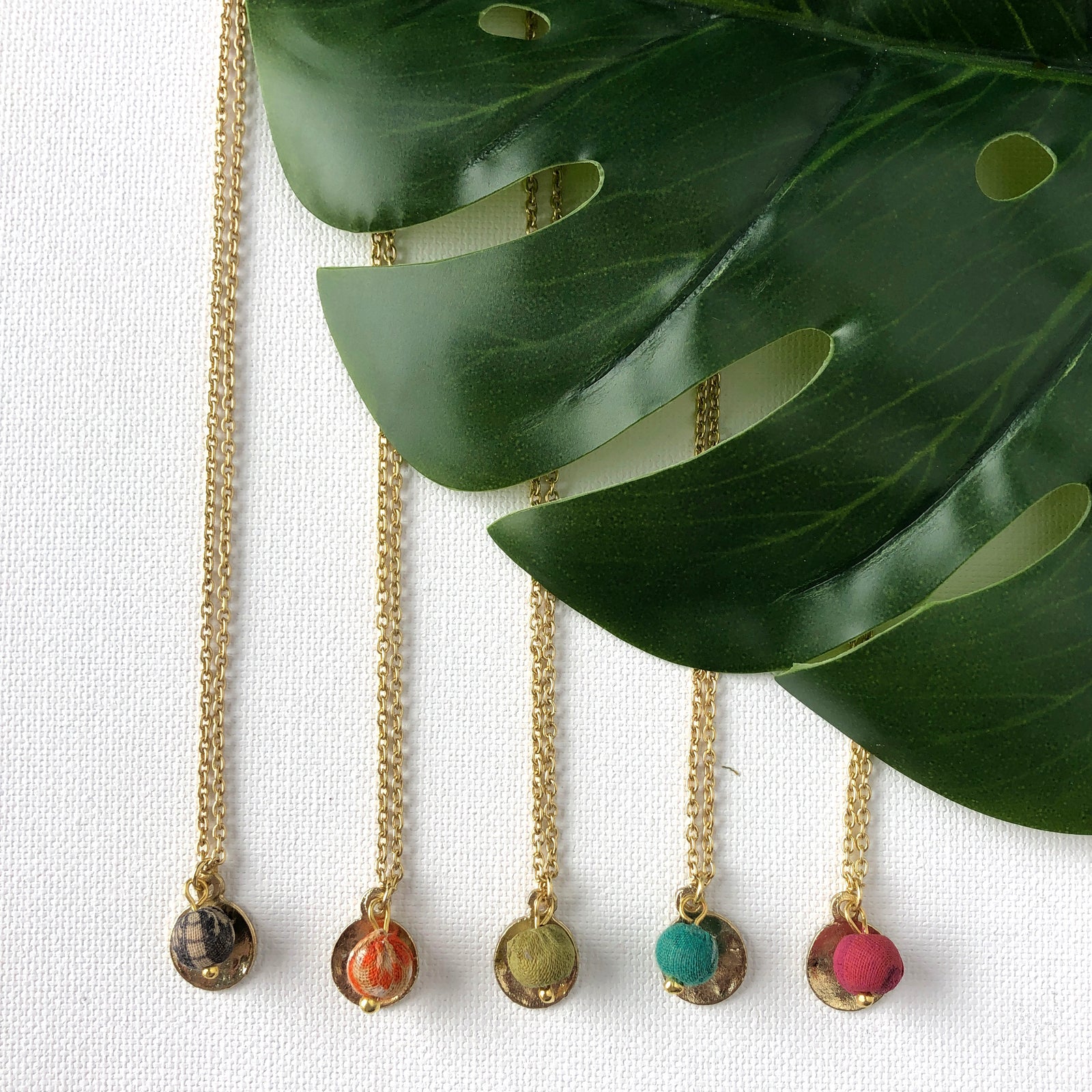 Kantha Camille Pendant Necklace